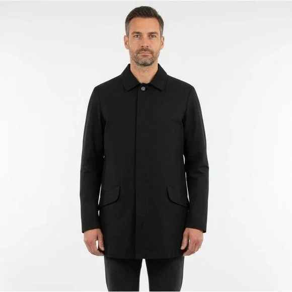 Paul Harnden, Shoemakers Mac Coat in Weatherproof Black